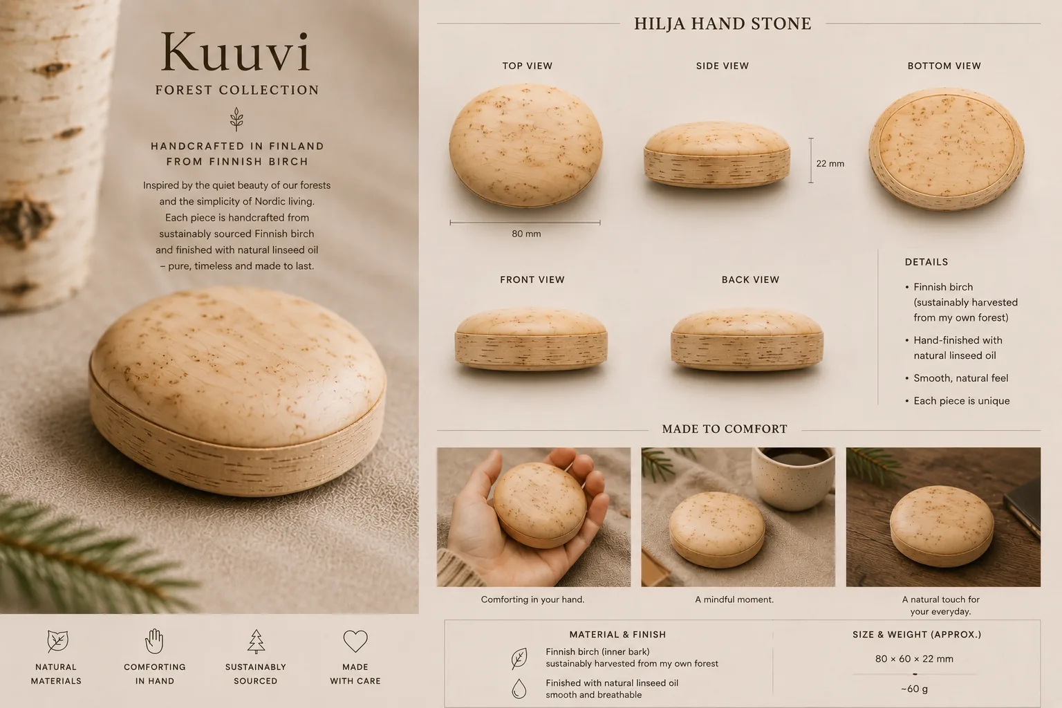 Hilja Hand Stone product presentation